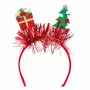 Bentiță de Crăciun - roșu - cadou, brad - 20 cm