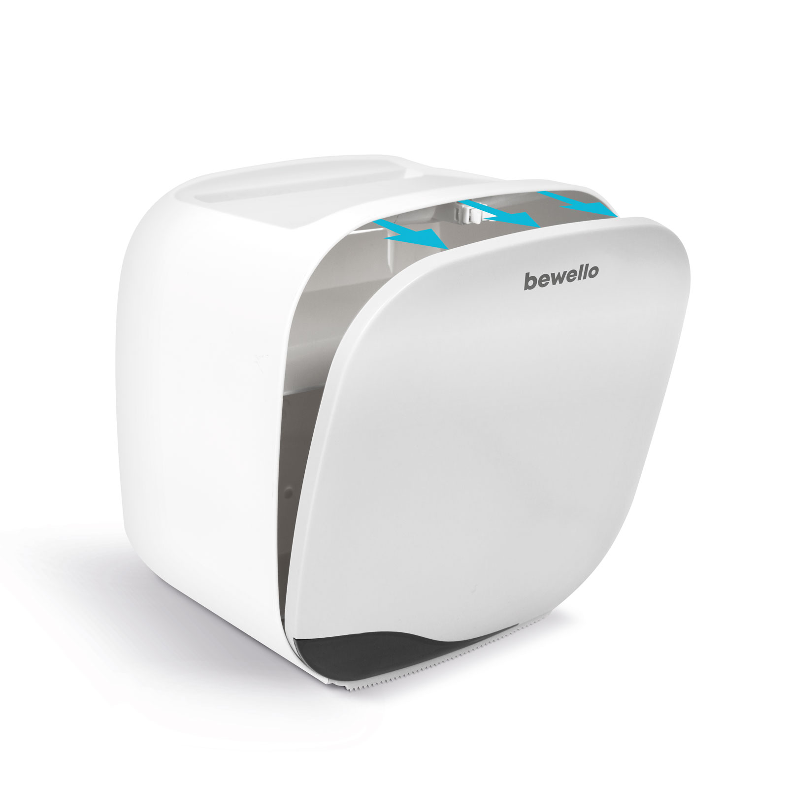 Bewello - Suport pentru hârtie igienică - alb - 200 x 130 x 205 mm thumb