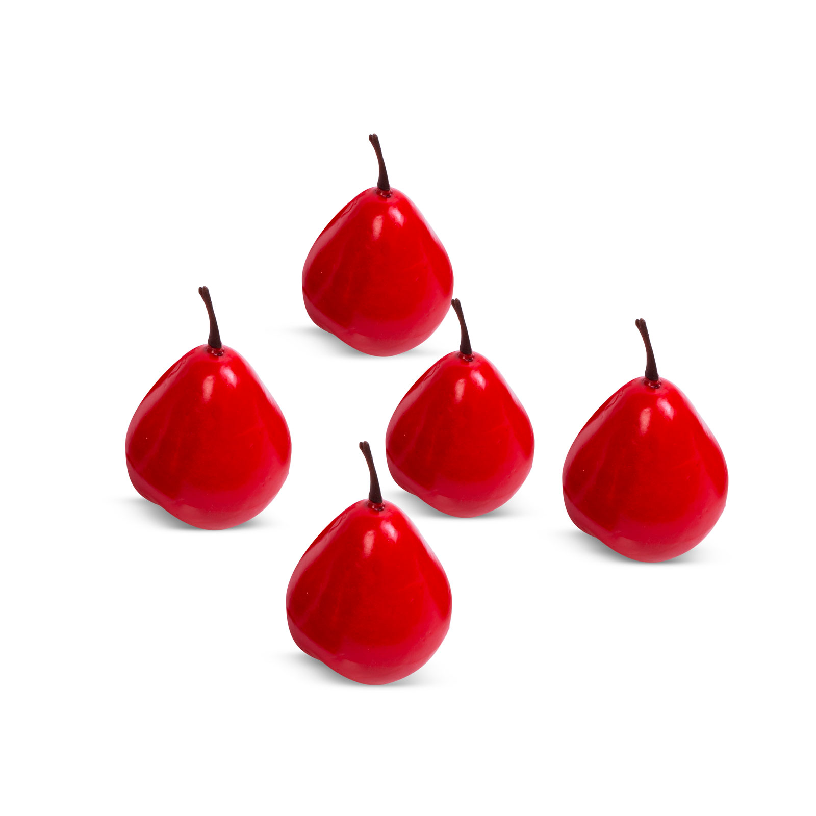 Decor de Craciun - fructe rosii - 6 cm - 5 buc/pachet thumb