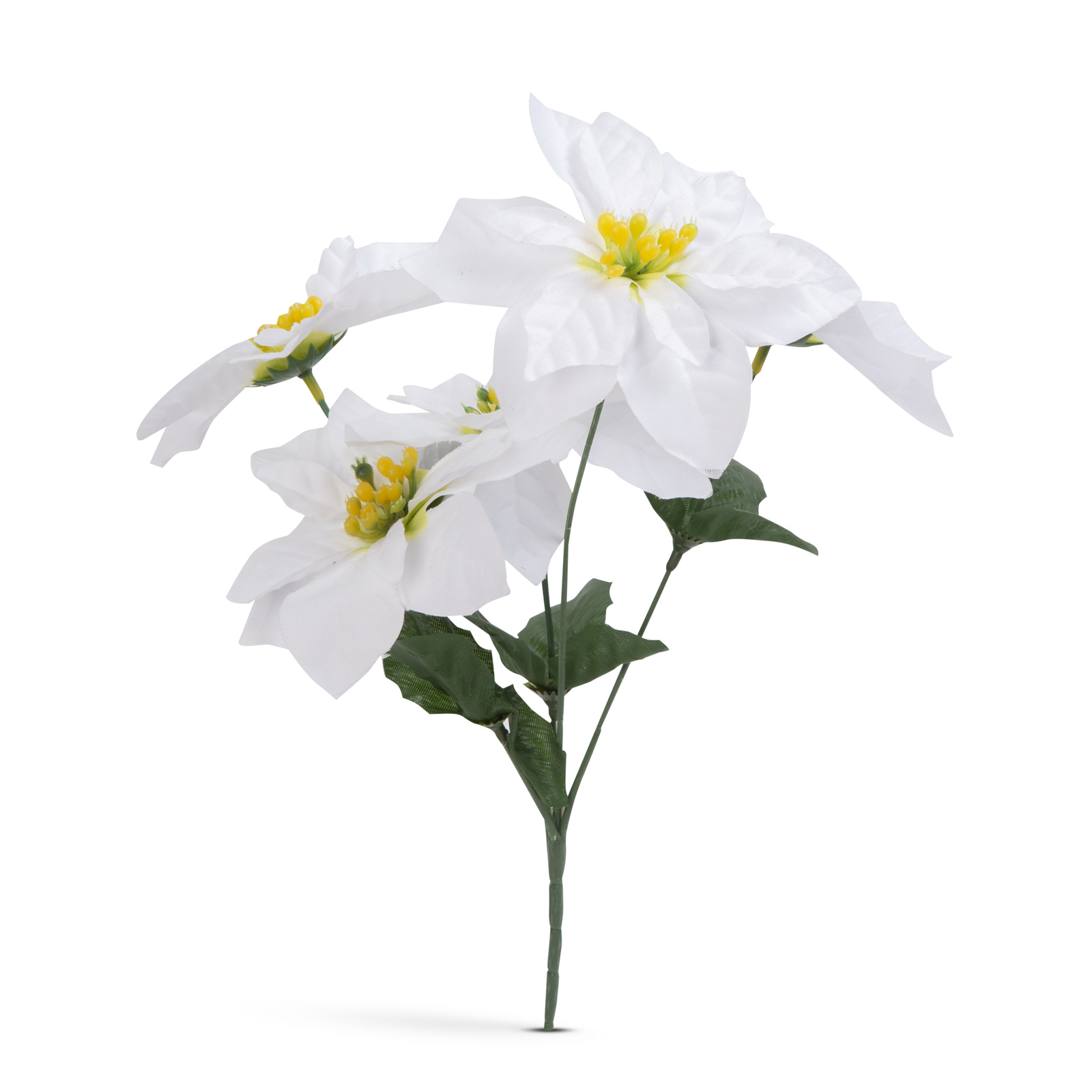 Decor de sărbători - Poinsettia albă thumb