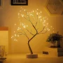 Decor LED pentru copac de masa - alb cald - cu baterie