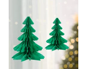 Decorațiune de brad - model brăduț - 3D, hârtie