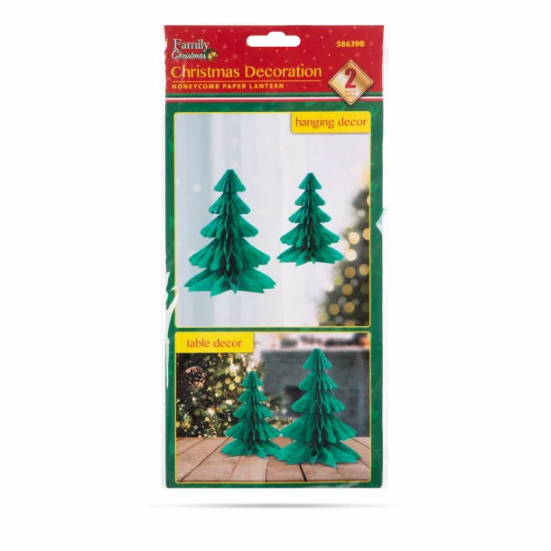 Decorațiune de brad - model brăduț - 3D, hârtie