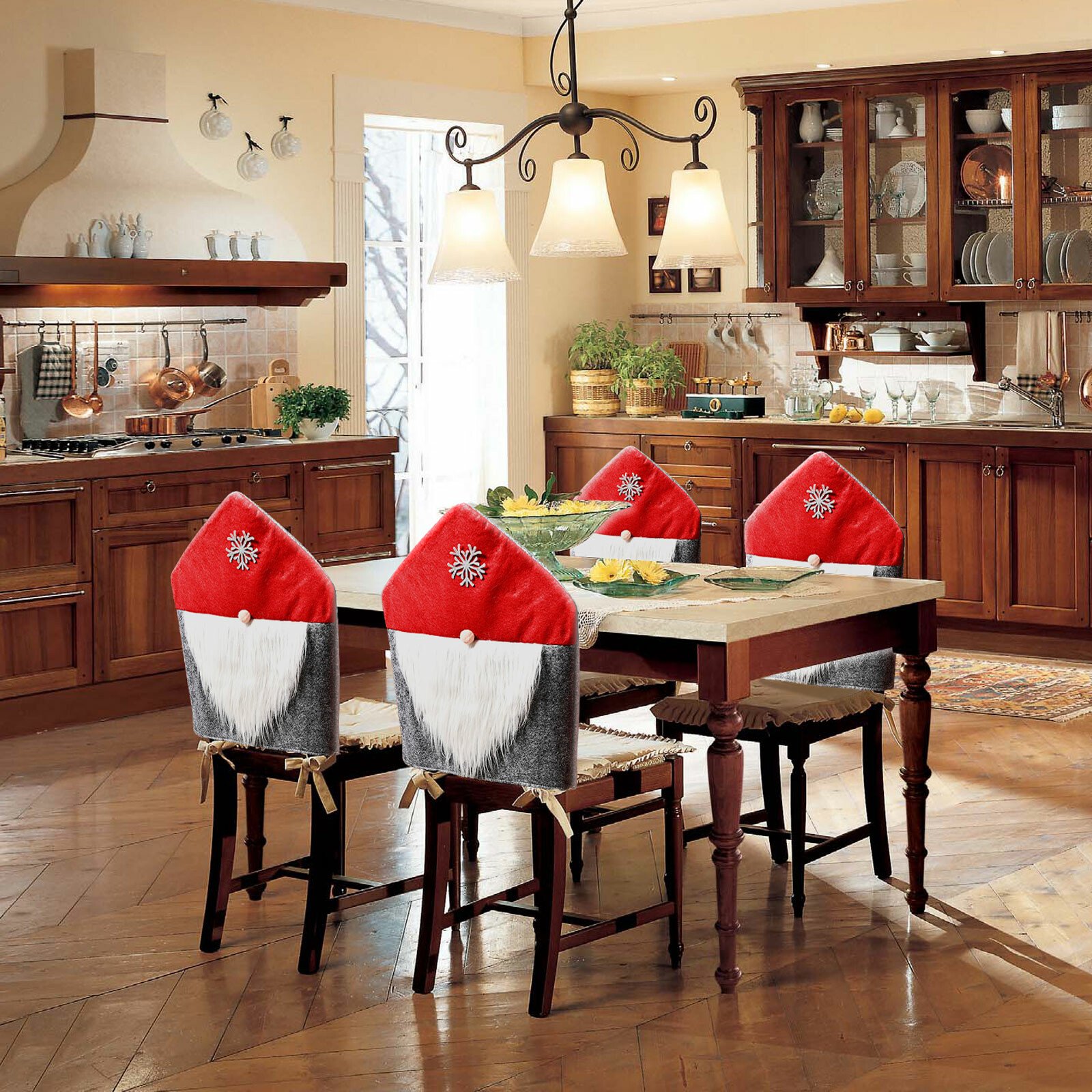 Decorațiuni pentru scaune - Elfi - 50 x 60 cm - roșu / gri thumb