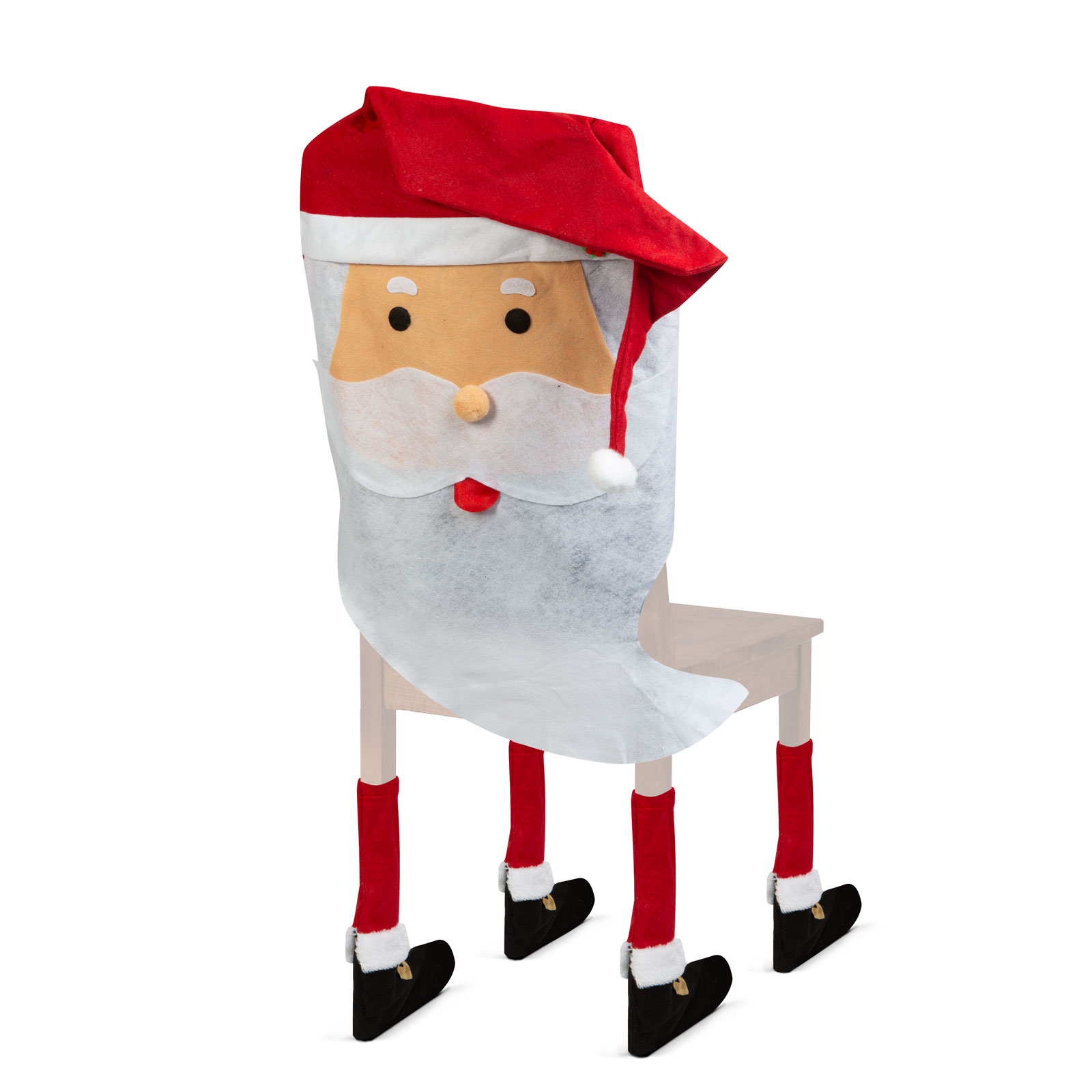 Decorațiuni pentru scaune - Moș Crăciun - 47 x 75 cm - roșu/alb thumb