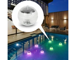 Dispozitiv iluminare solară pentru piscină - LED RGB - 10 cm