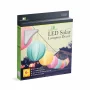 Felinar solar - 3 culori - LED alb rece - 28 cm