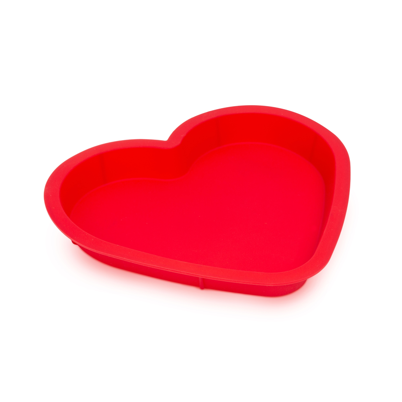 Formă de copt din silicon - roșie (în formă de inimă) - Family Pound thumb