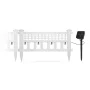 Garden of Eden - Gard solar cu LED, 58 x 36 x 3,5 cm, alb rece - 4 buc. /set