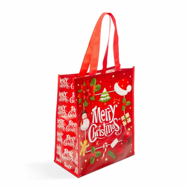 Geanta de cumparaturi de Craciun - &quot;Merry Christmas&quot; - 27 x 33 x 12 cm