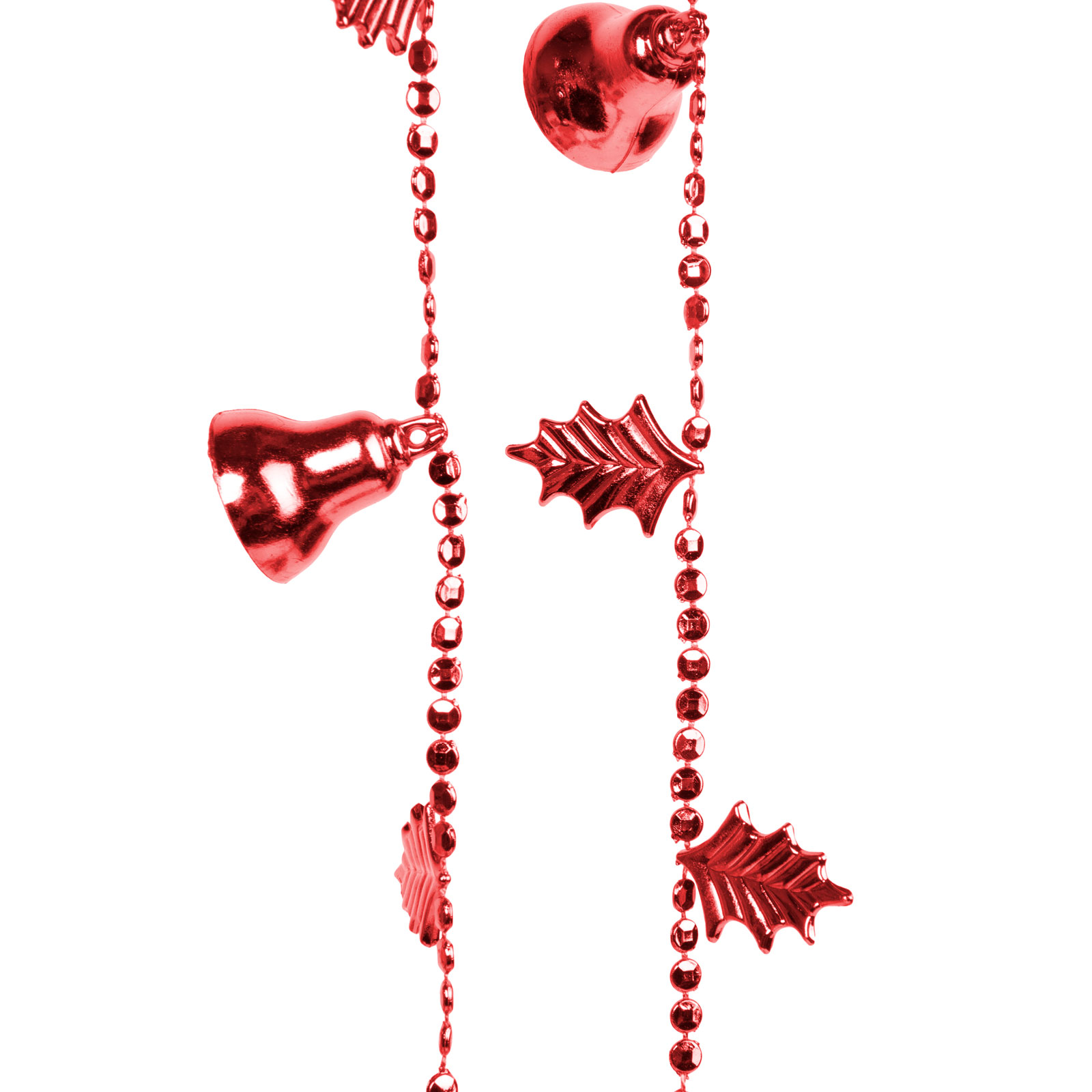 Ghirlandă de Crăciun cu clopotei - roșu strălucitor - 260 cm thumb