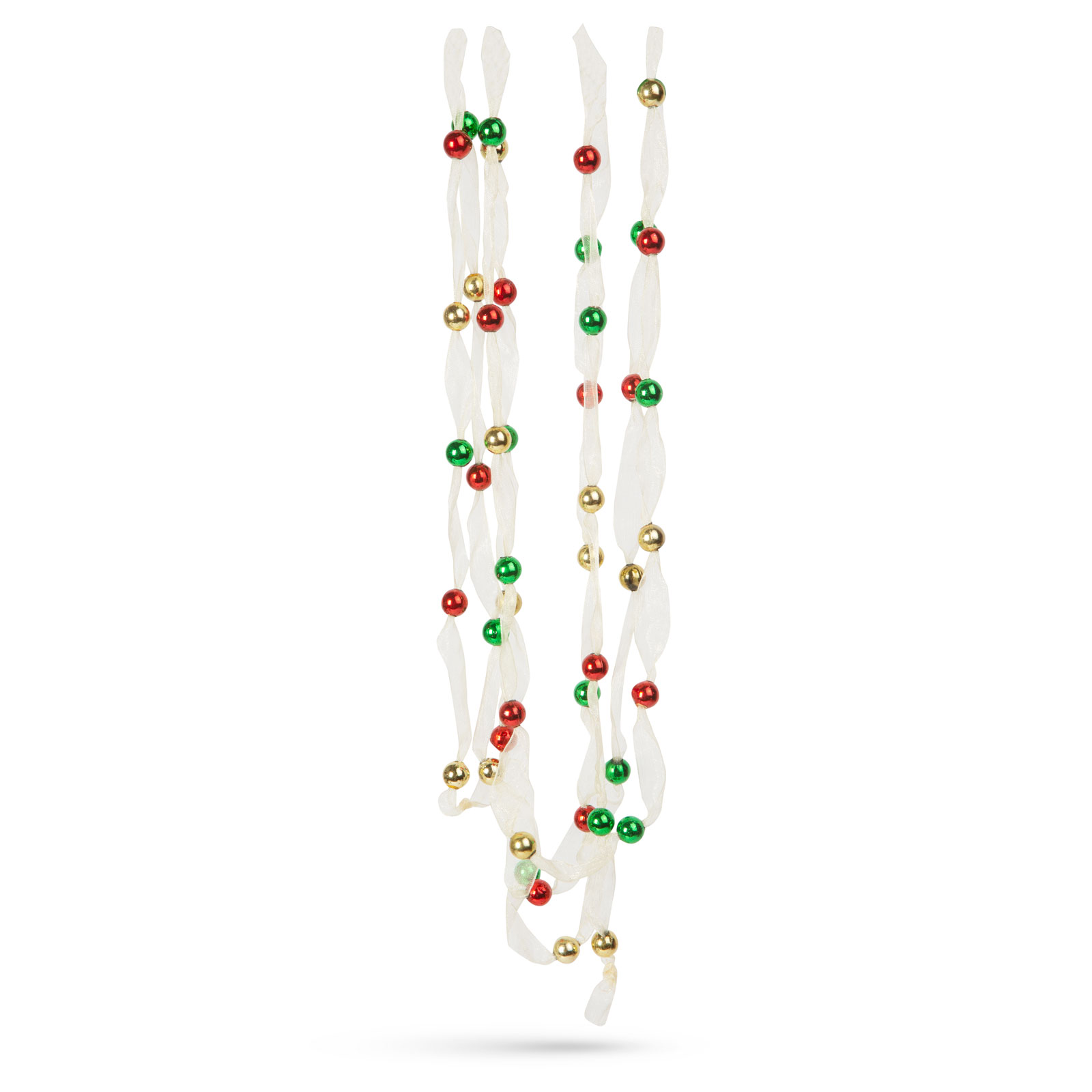 Ghirlandă de Crăciun din organza - 2,7 m - 10 mm - multicoloră thumb