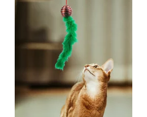 Jucărie pentru pisici - culori de Crăciun - 2 tipuri