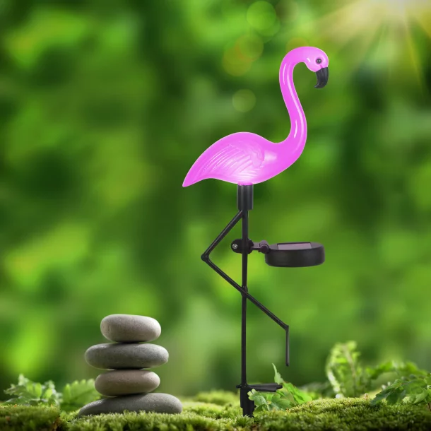 Lampă LED flamingo - detașabil - plastic - 52 x 19 x 6 cm