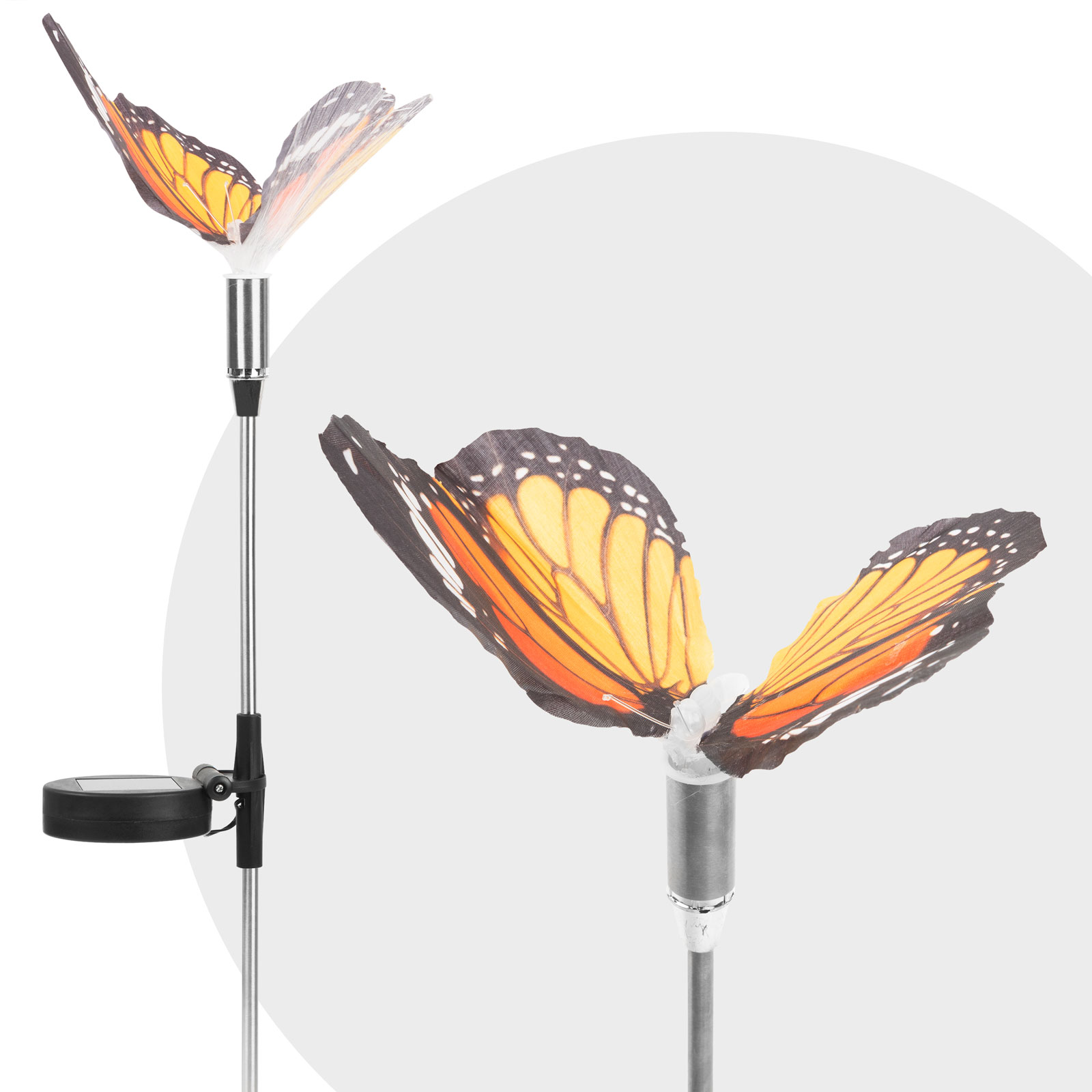 Lampă solară LED - model Fluture - 65 cm - Garden of Eden thumb