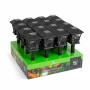 Lampă solară LED - model fluturi - negru, alb cald - 9 x 9 x 25 (+9) cm