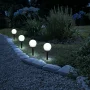 Lampa solara LED - sferică, alb rece - Ø10 cm