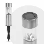 Lampă solară metalică - alb rece - 6 x 6 x 15 (+10) cm
