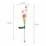 Lampă solară model floare - 70 cm - 2 buc. /pachet