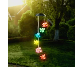 Lampă solară suspendată - albinuțe - cu LED RGB - 78 x 12,5 cm