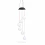 Lampă solară suspendată - sfere de cristal - cu LED RGB - 78 x 12,5 cm