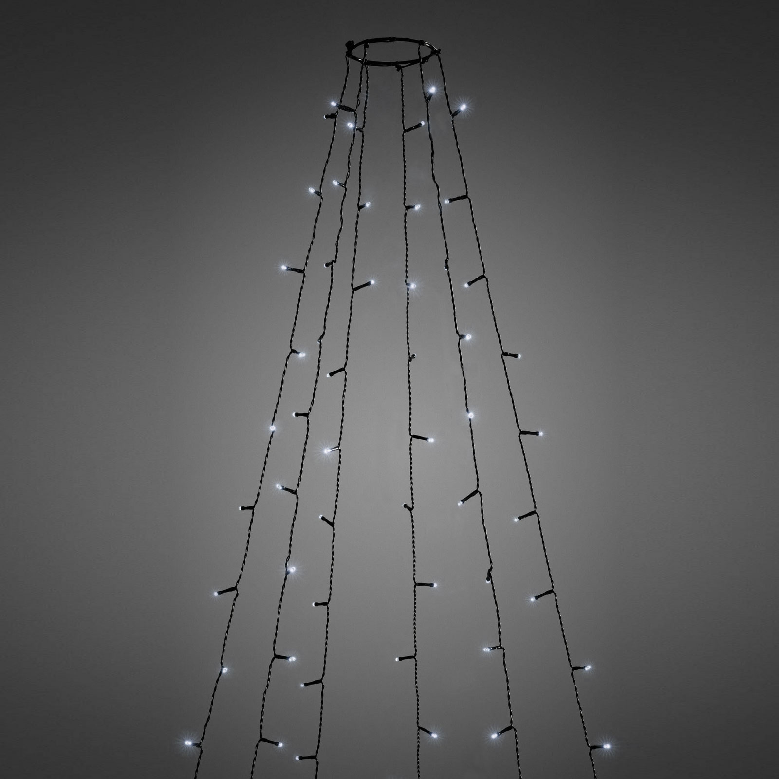 Lumini brad LED - 1.9 m - 120 LEDuri, alb rece - IP44 thumb