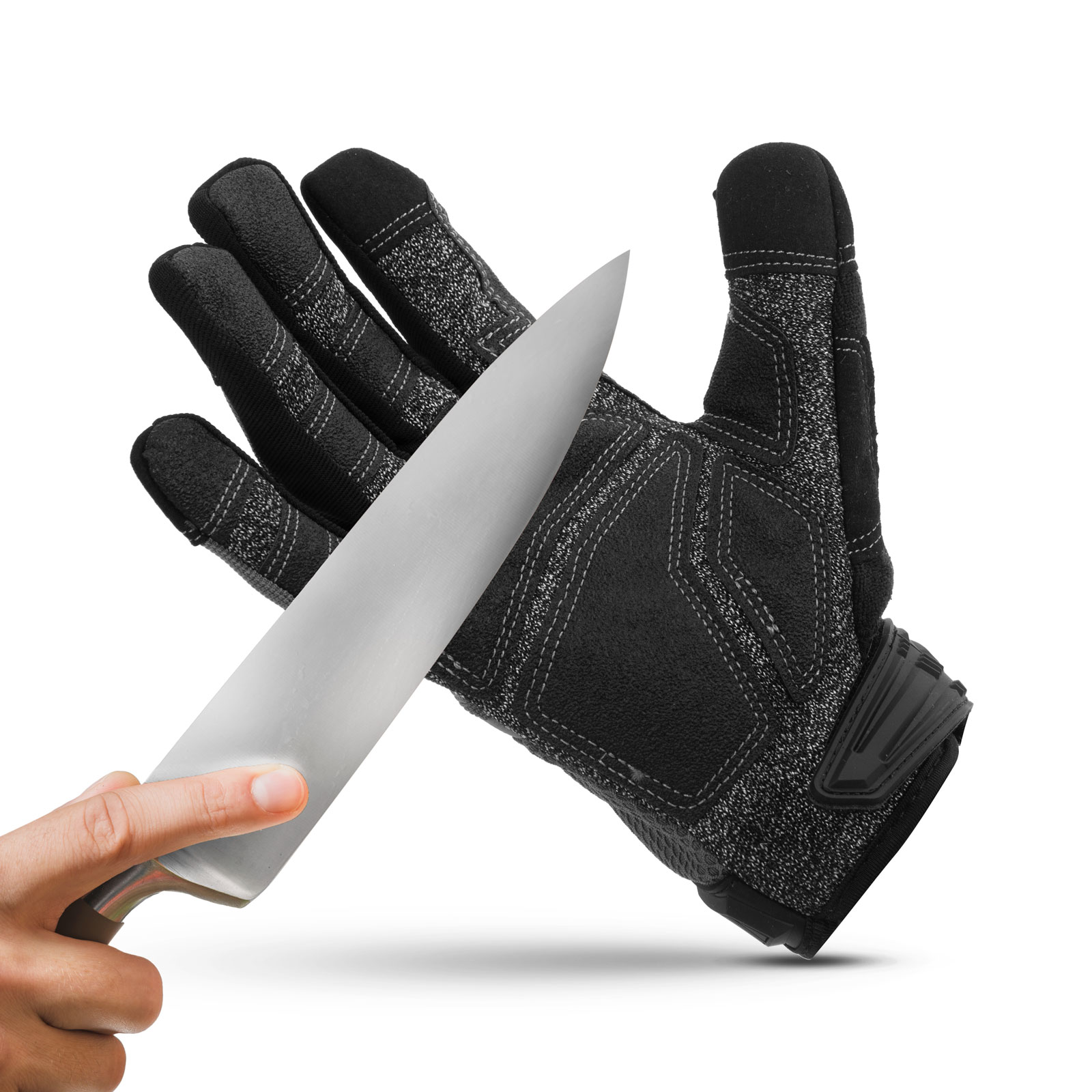 Mănuși mărimea L - rezistente la tăiere - degete utilizabile touchscreen thumb