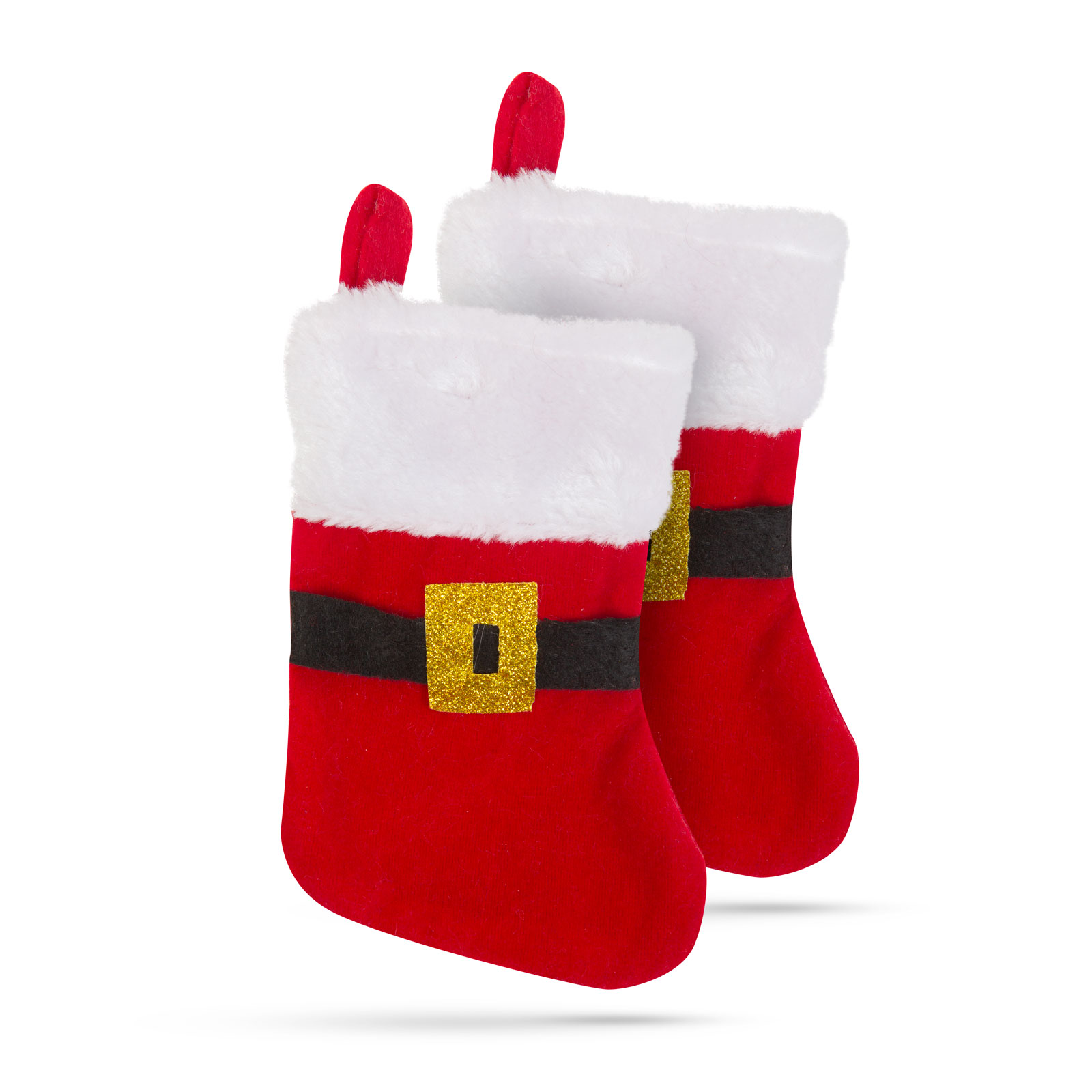 Mini cizme de Crăciun cu agățătoare - 17 x 12 cm thumb