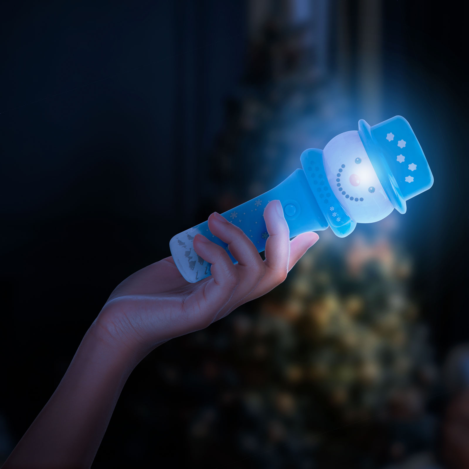 Mini-felinar de Crăciun - cu LED - 13,5 cm - 3 feluri thumb