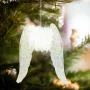 Ornament de Crăciun - aripi de înger - acrilice - 15 x 12,5 x 1,5 cm