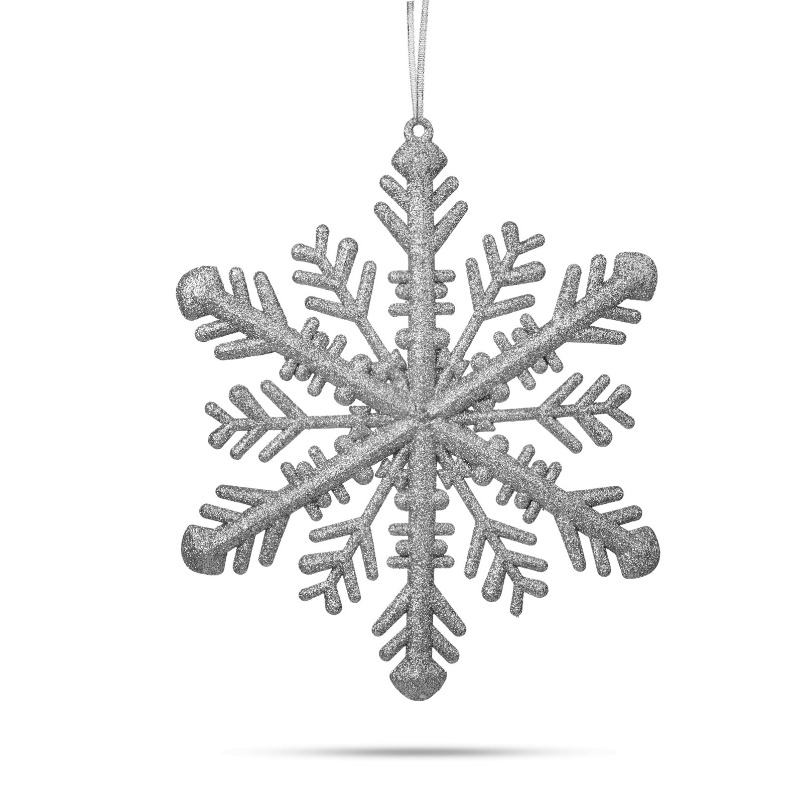 Ornament de Crăciun - cristal de gheață argintiu - 29 x 29 x 1 cm thumb