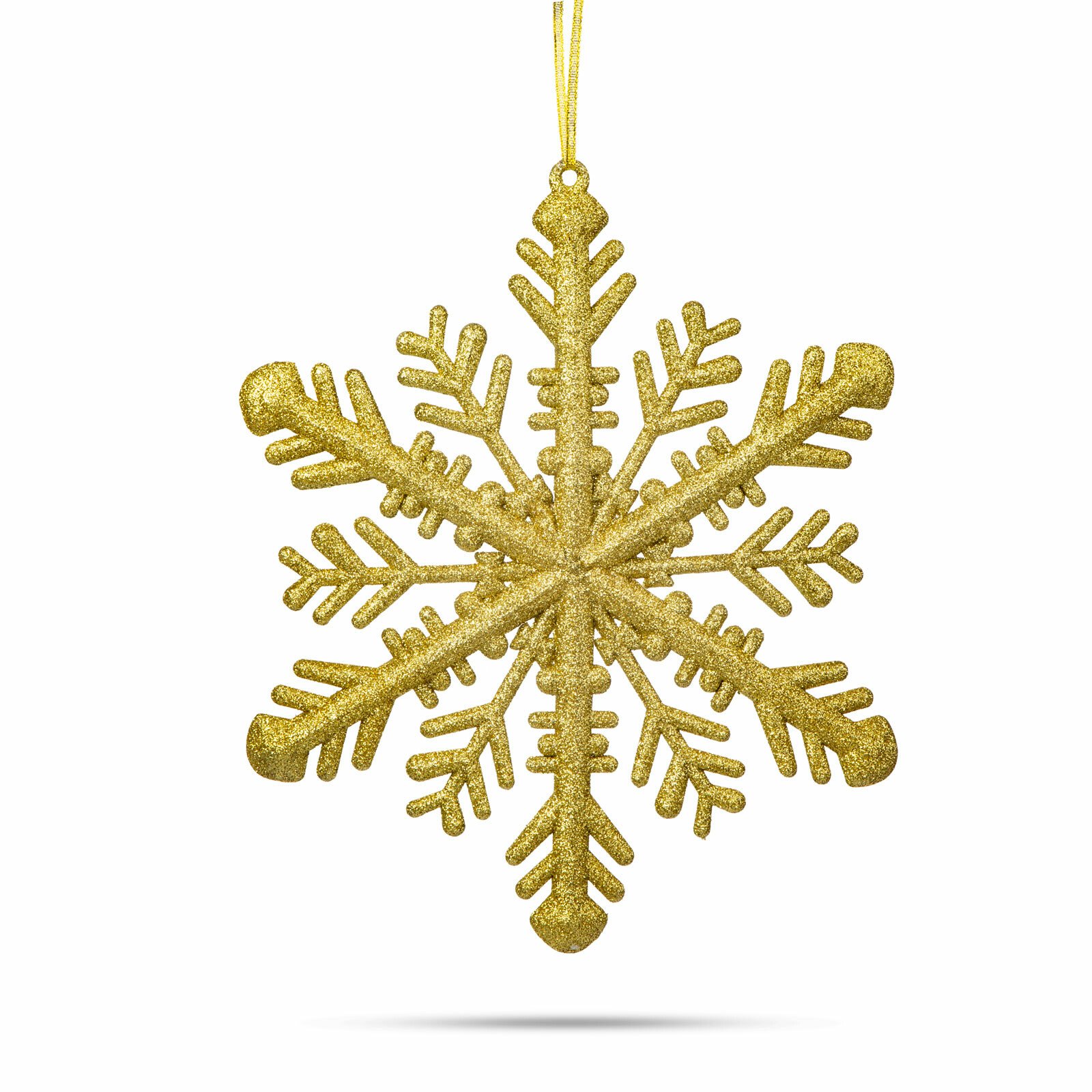 Ornament de Crăciun - cristal de gheață auriu - 29 x 29 x 1 cm thumb