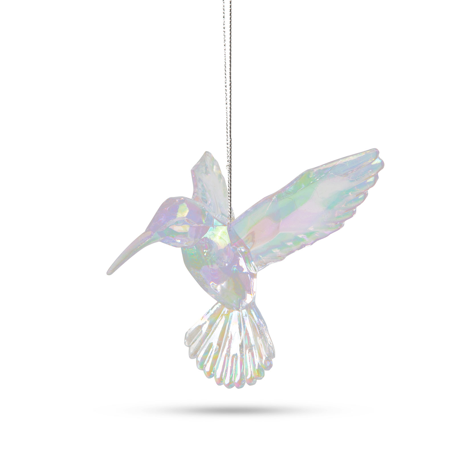 Ornament de Crăciun - pasăre colibri acrilică - 95 x 100 x 65 mm thumb