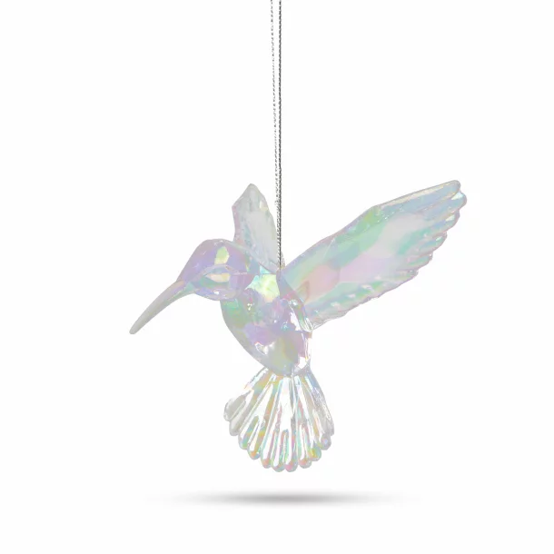 Ornament de Crăciun - pasăre colibri acrilică - 95 x 100 x 65 mm