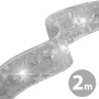 Panglică LED de Crăciun - argintie - 2 m x 5 cm - 2 x AA