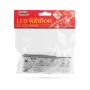 Panglică LED de Crăciun - argintie - 2 m x 5 cm - 2 x AA