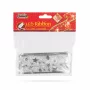 Panglică LED de Crăciun - argintie - 5 m x 5 cm - 2 x AA