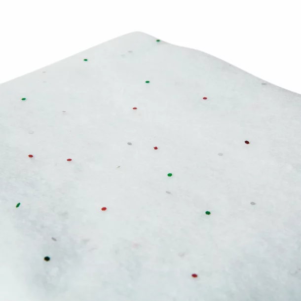Pătură care imită zăpada - cu sclipici - 100 x 80 cm