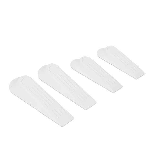 Pene pentru blocarea ușilor - plastic, albe - 4 buc / pachet