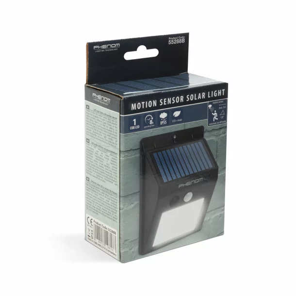 Reflector solar cu senzor de mișcare montabil pe perete - COB LED