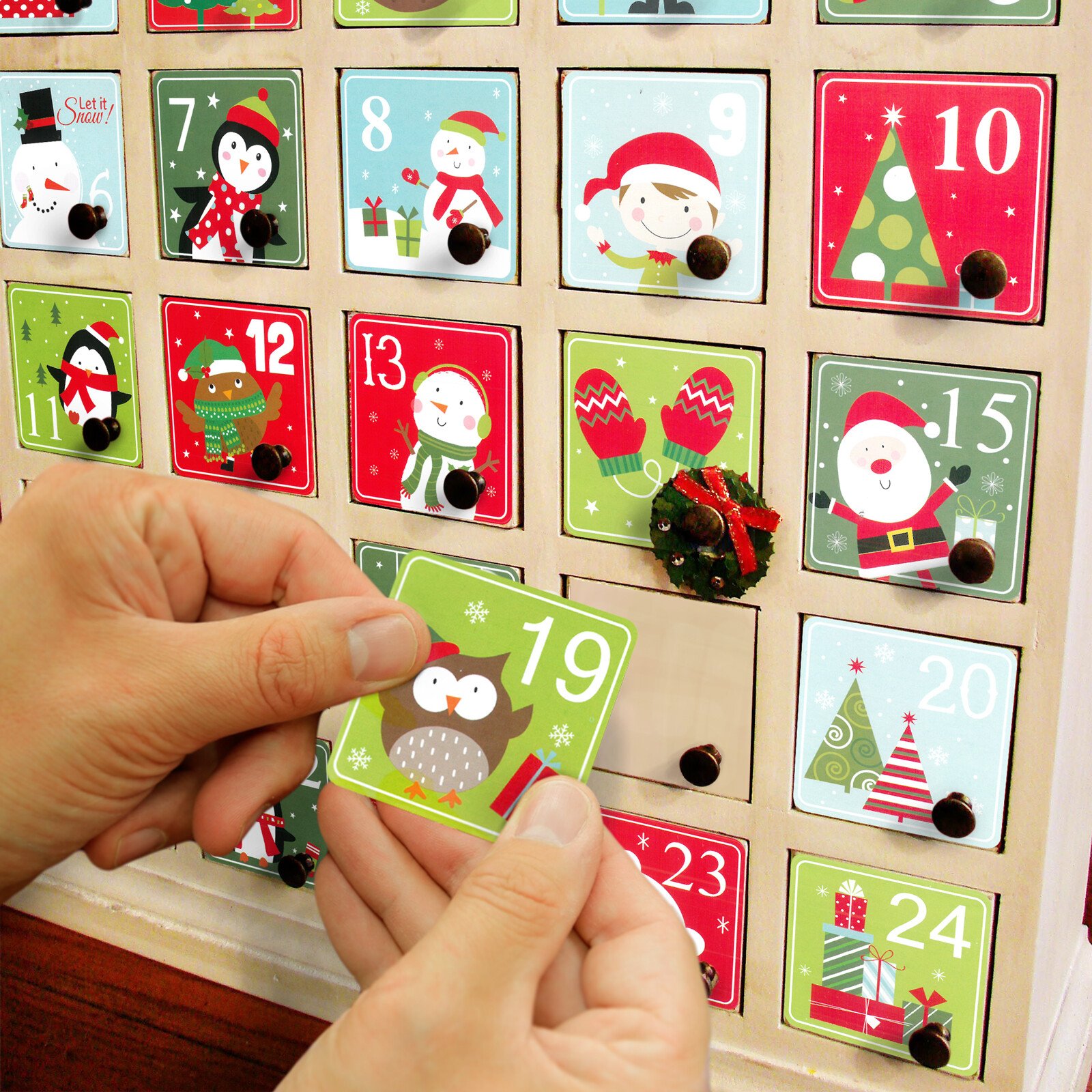 Set autocolante calendar de Advent - 5 x 5 cm thumb