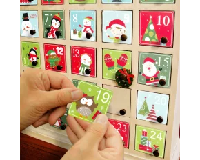 Set autocolante calendar de Advent - 5 x 5 cm