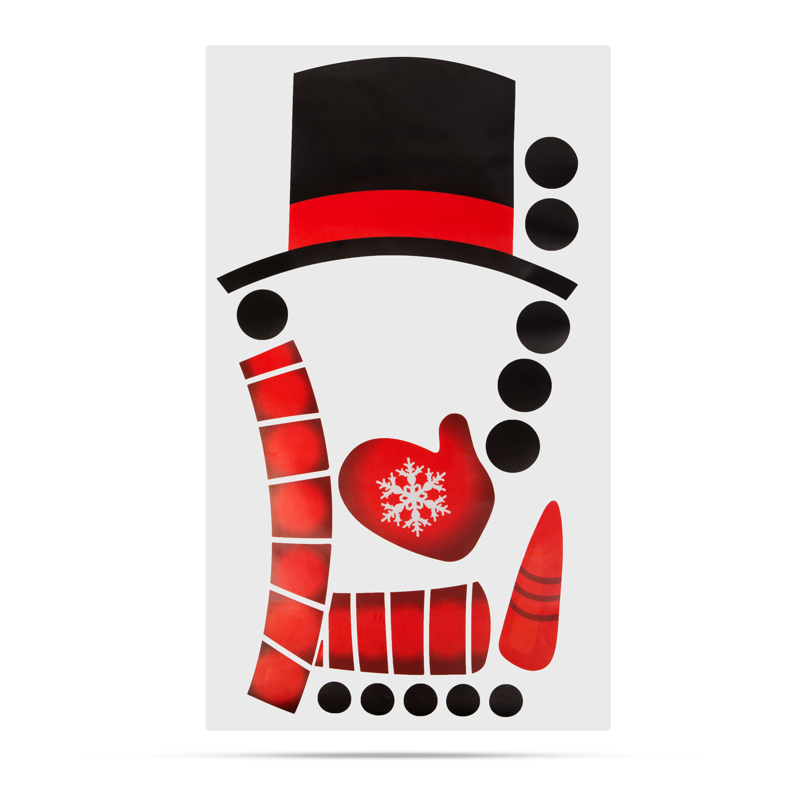 Set autocolante de Crăciun - om de zăpadă - 40 x 70 cm thumb