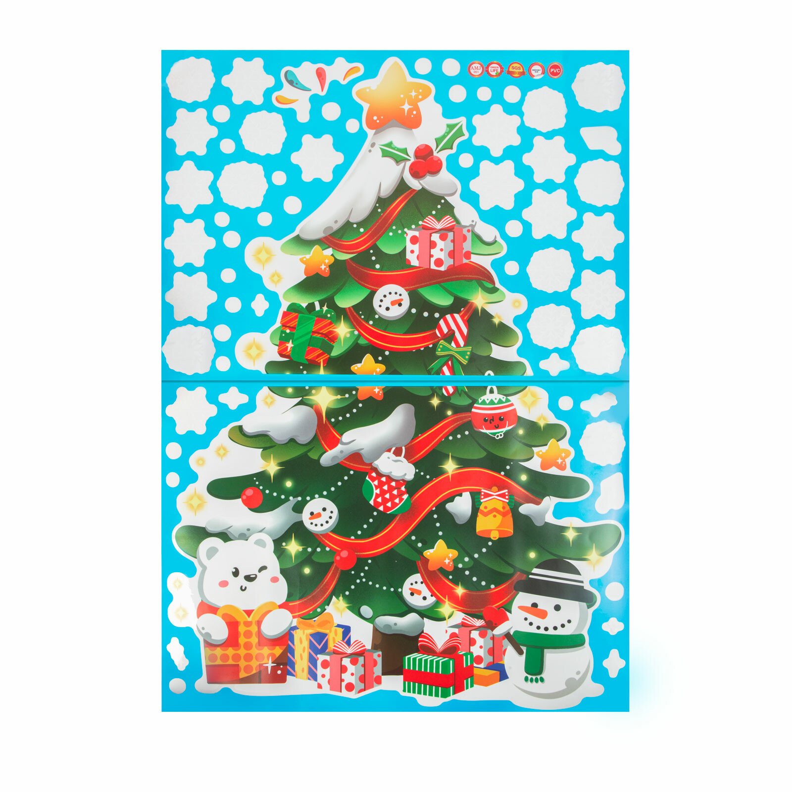 Set autocolante - pom de Crăciun - 62 x 70 cm thumb