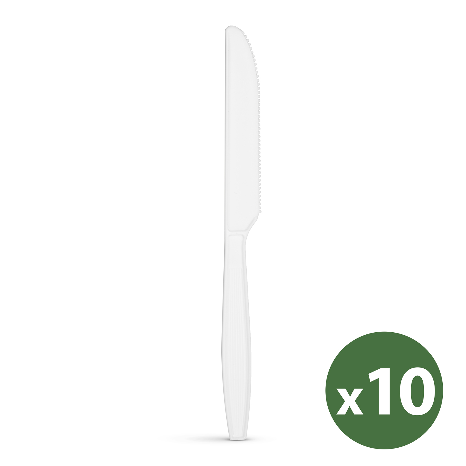 Set cuțite biodegradabile, reutilizabile - 10 piese / pachet thumb