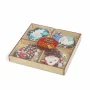 Set decoratiuni brad - pentru agatat, spiridusi din lemn - 4 tipuri - 12 buc/pachet