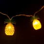 Sir de lumini LED - ananas - 1,65 m - 10 LED-uri - alb cald - 2 x AA