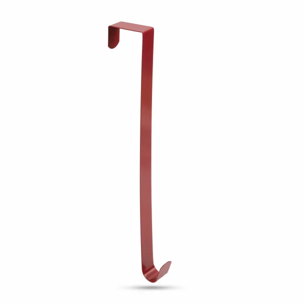 Suport coroniță pentru ușă - metalic - roșu