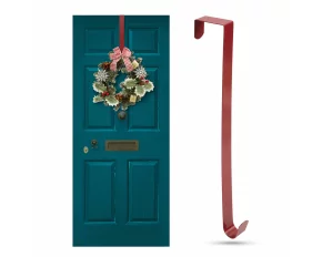 Suport coroniță pentru ușă - metalic - roșu