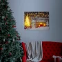 Tablou de Crăciun - LED - cu agățătoare, 2 baterii AA - 40 x 30 cm